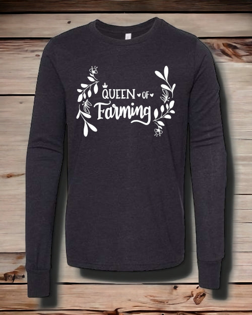 "Little" Queen of Farming LONG SLEEVE