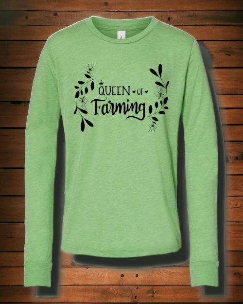 "Little" Queen of Farming LONG SLEEVE