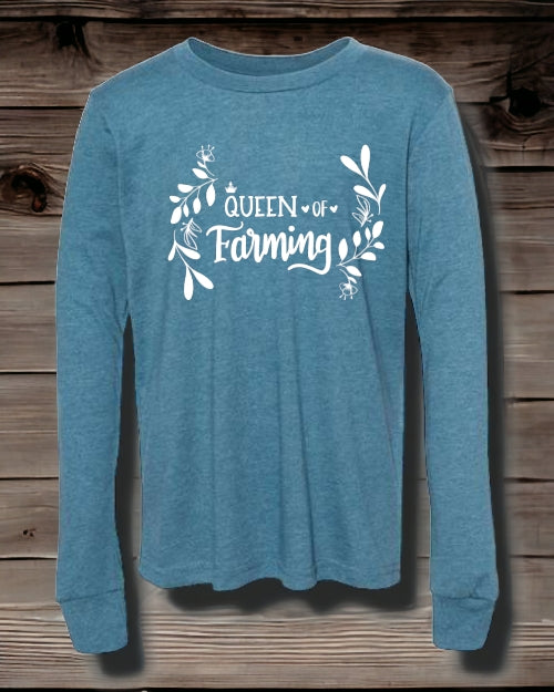 "Little" Queen of Farming LONG SLEEVE