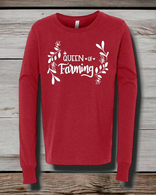 "Little" Queen of Farming LONG SLEEVE