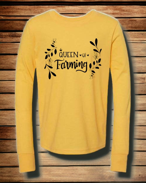 "Little" Queen of Farming LONG SLEEVE