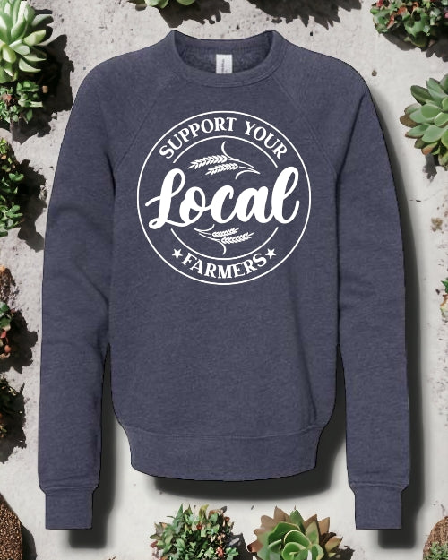 Support Your Local "Little" Farmers CREWNECK