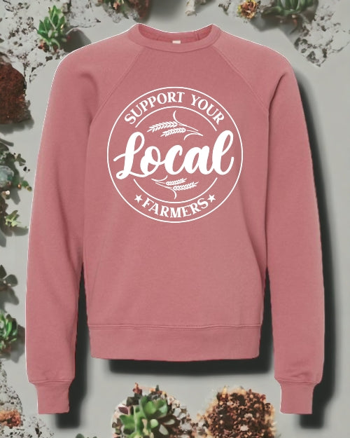 Support Your Local "Little" Farmers CREWNECK