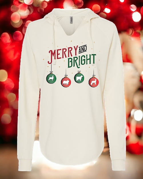 Merry and Bright Animal HOODIE