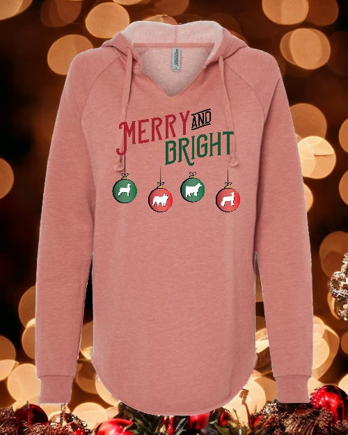 Merry and Bright Animal HOODIE