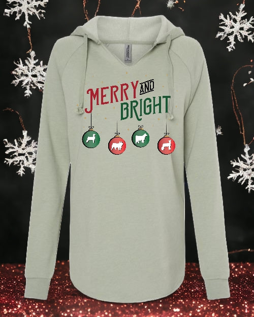 Merry and Bright Animal HOODIE