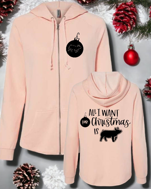 All I Want For Christmas is *Livestock* FULL-ZIP