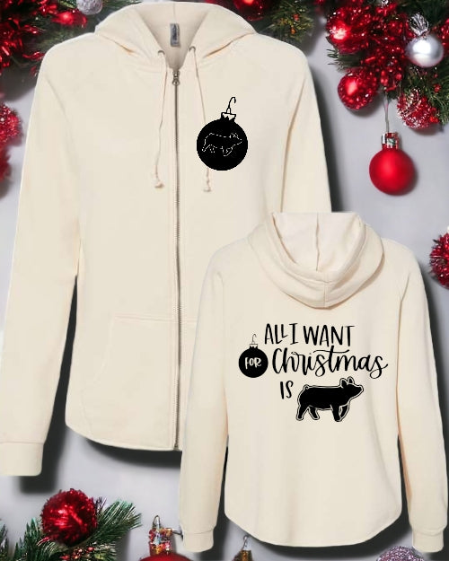 All I Want For Christmas is *Livestock* FULL-ZIP