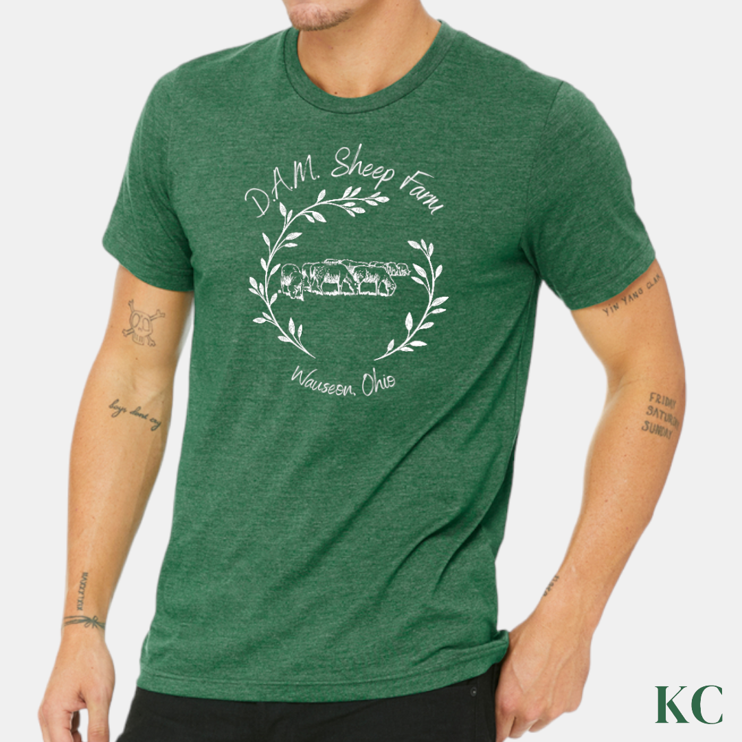 Heather Grass Green Tee