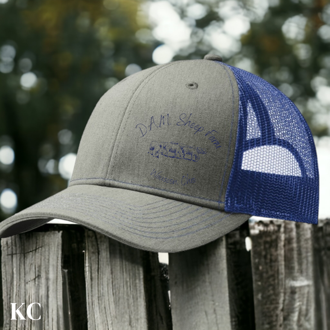 Grey Steel / Pacific Blue Snapback Hat