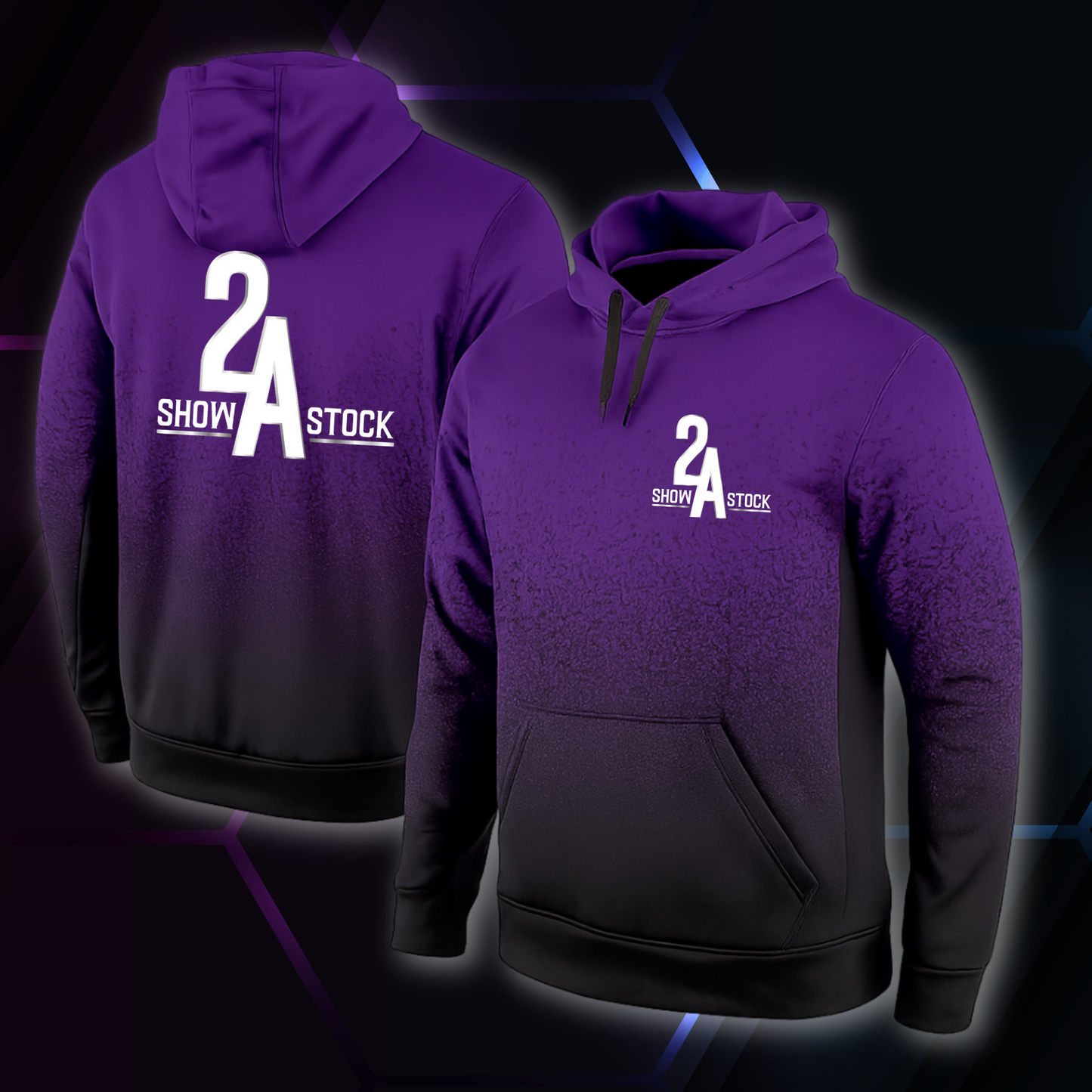 2A Purple Fade Hoodie