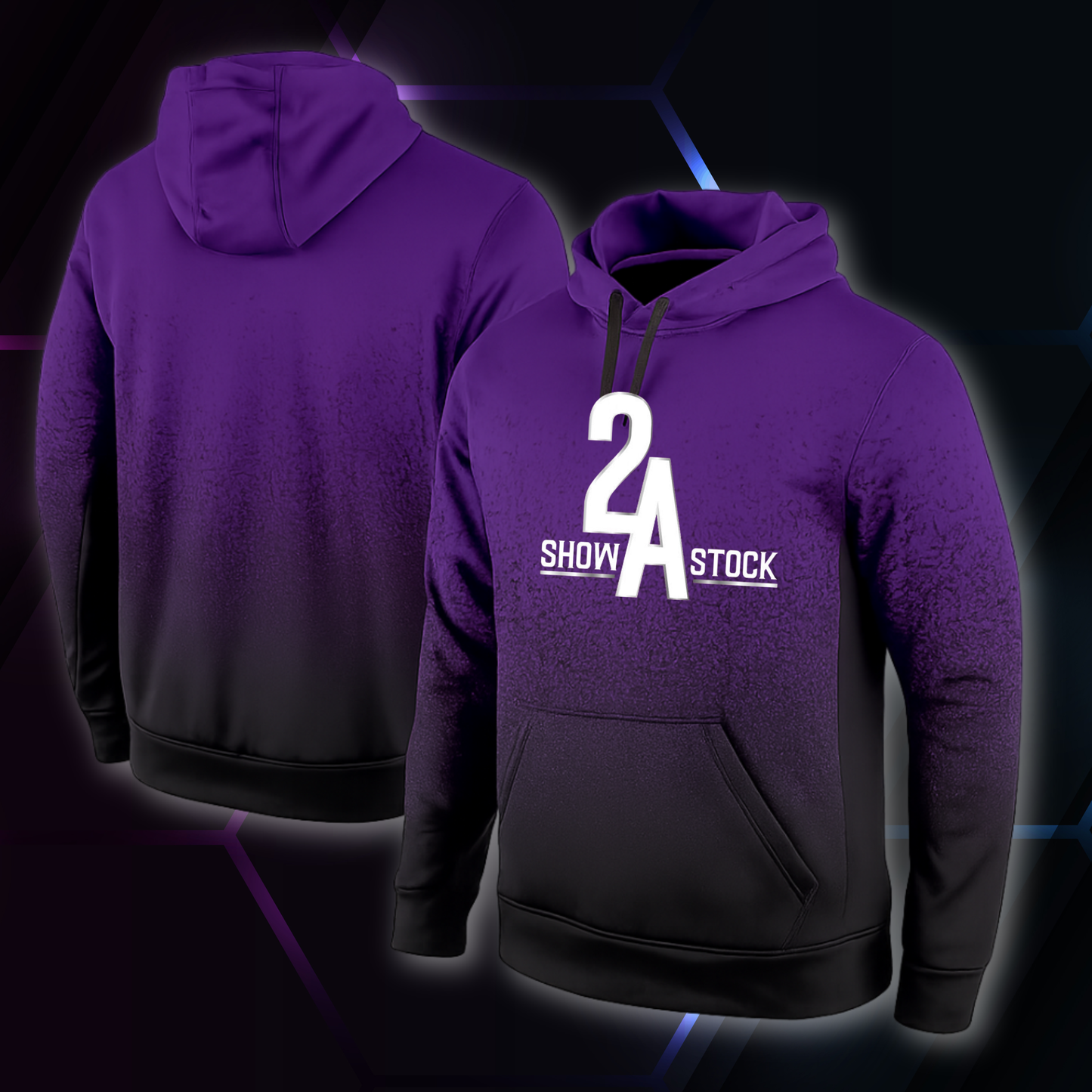 2A Purple Fade Hoodie
