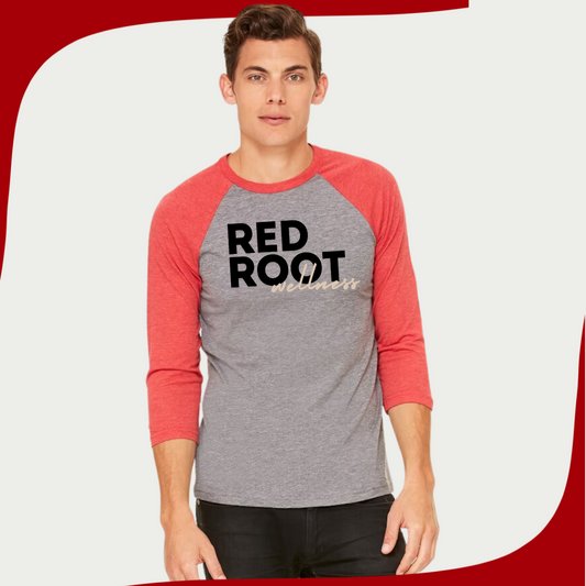 RRW Grey/Red Baseball Tee