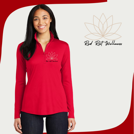 RRW Red Quarter Zip Pullover