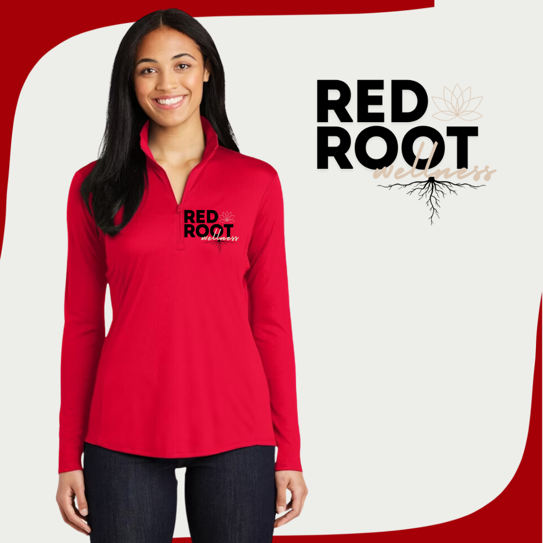 RRW Red Quarter Zip Pullover