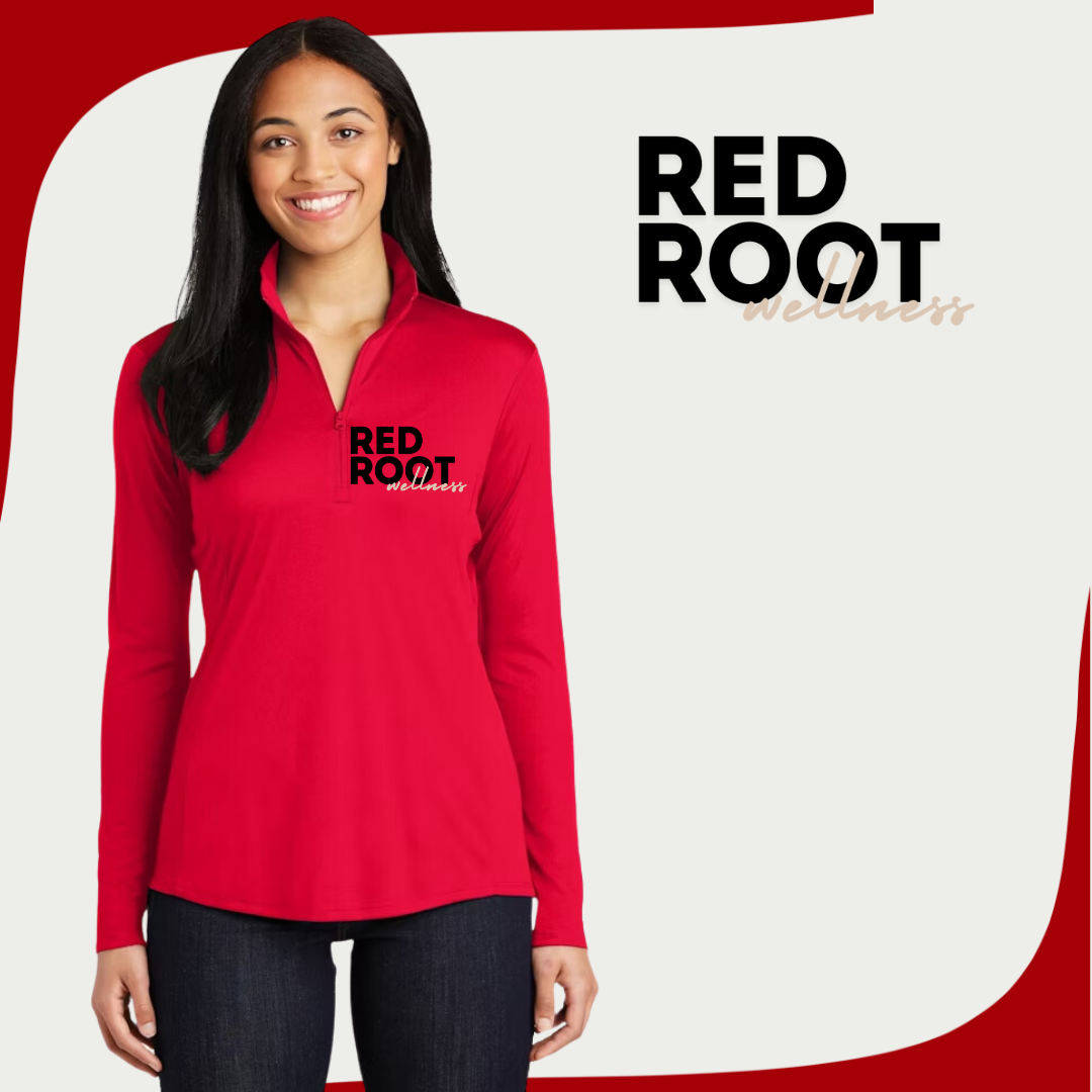 RRW Red Quarter Zip Pullover