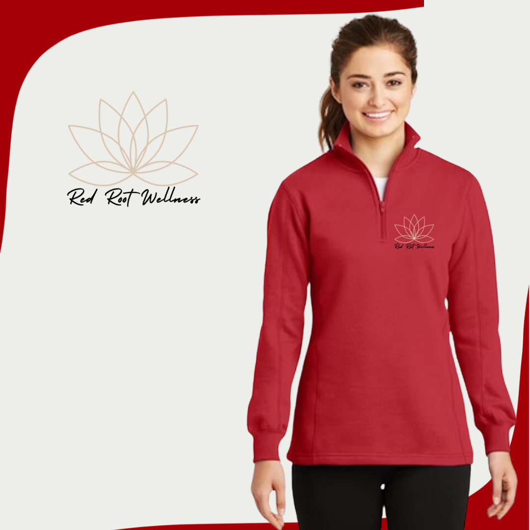 RRW Red Quarter Zip Sweatshirt