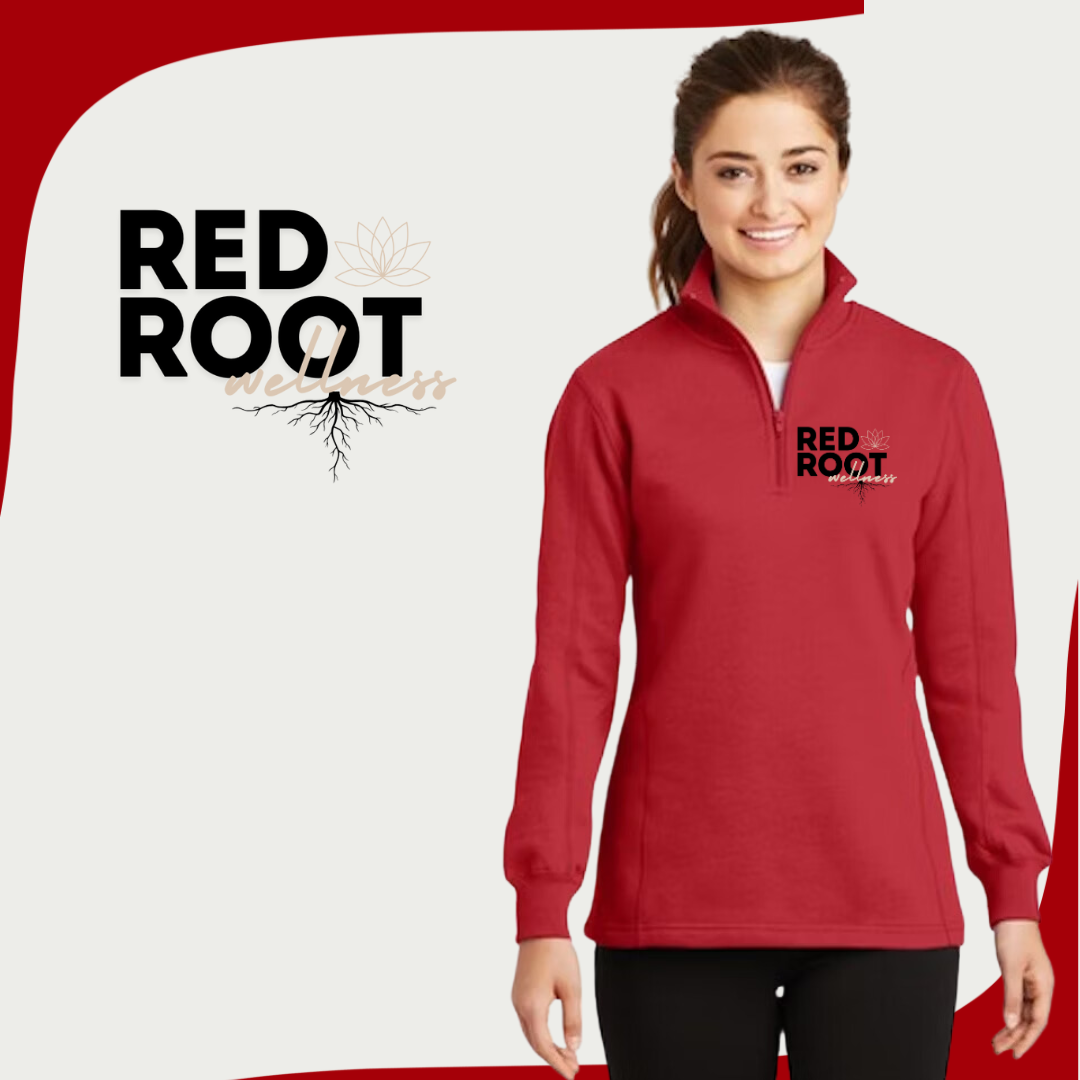 RRW Red Quarter Zip Sweatshirt