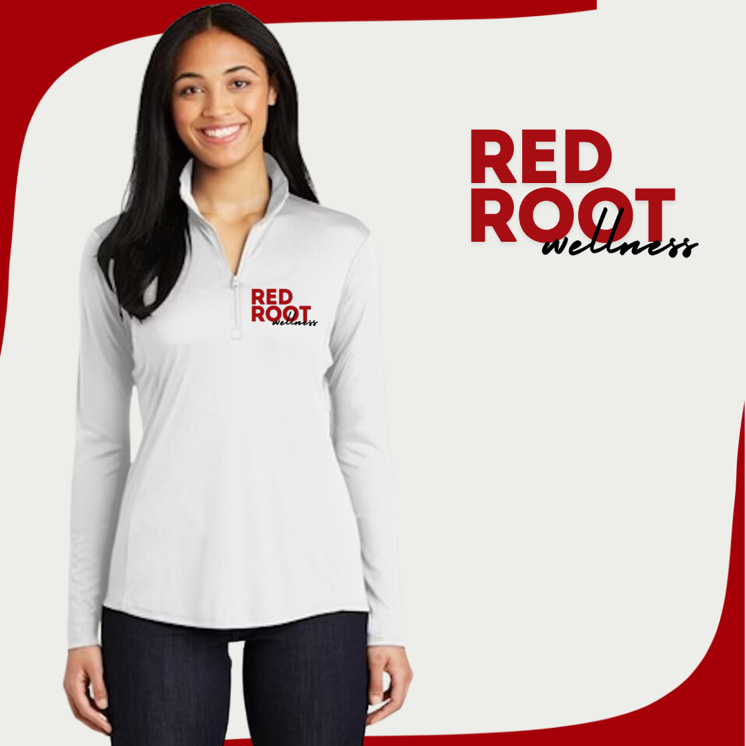 RRW White Quarter Zip Pullover