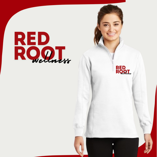 RRW White Quarter Zip Sweatshirt