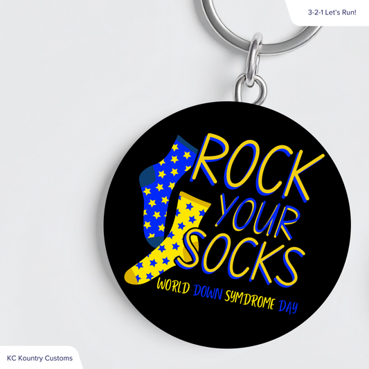 Rock Your Socks Keychain