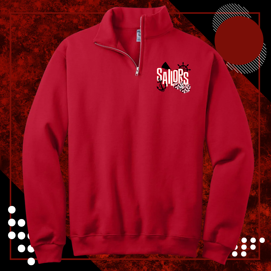 1/4-Zip Cadet Collar Sweatshirt