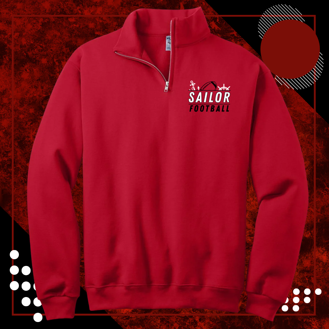 1/4-Zip Cadet Collar Sweatshirt