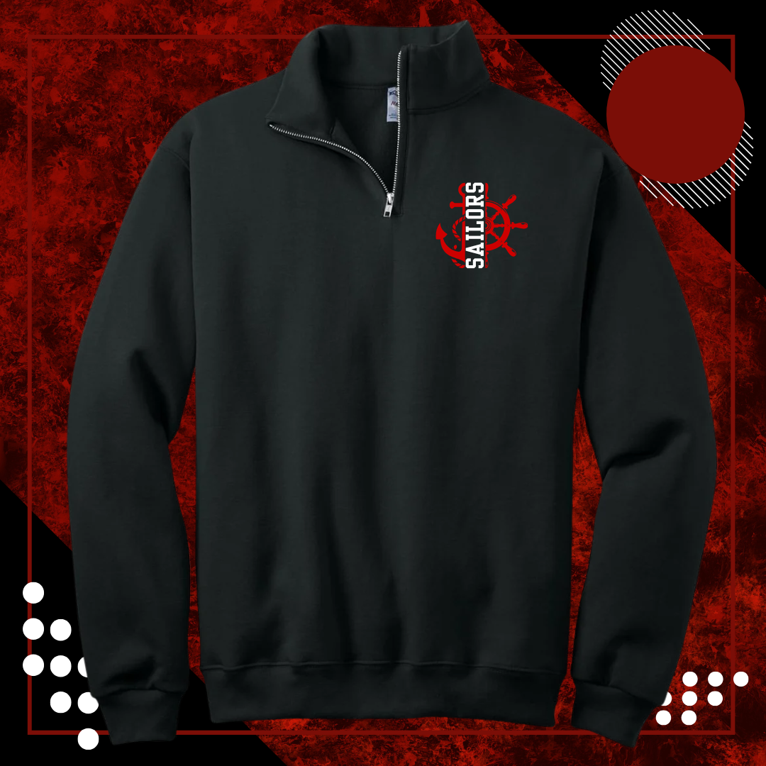 1/4-Zip Cadet Collar Sweatshirt