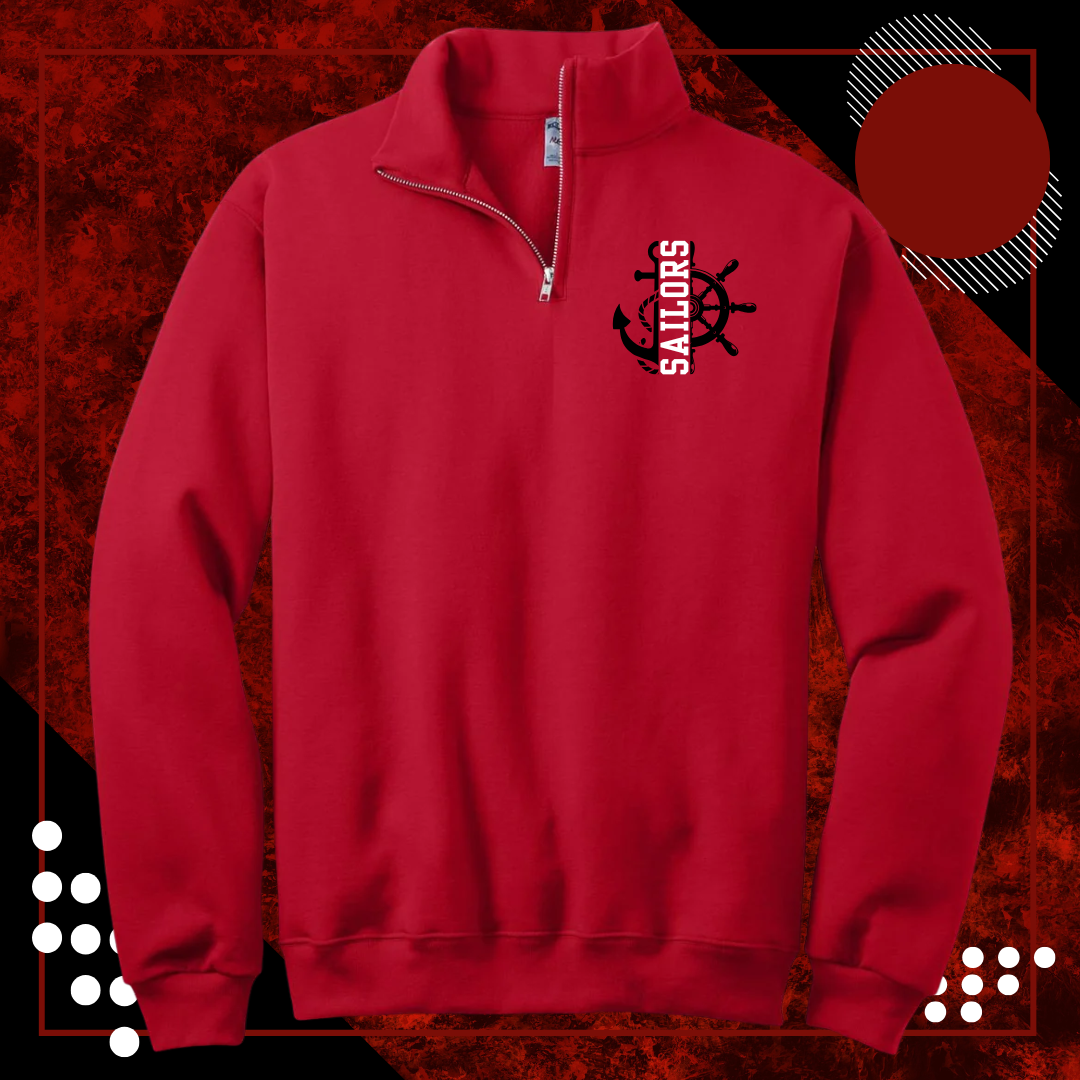 1/4-Zip Cadet Collar Sweatshirt