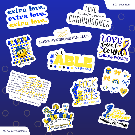 Down Syndrome Awareness Sticker Pack