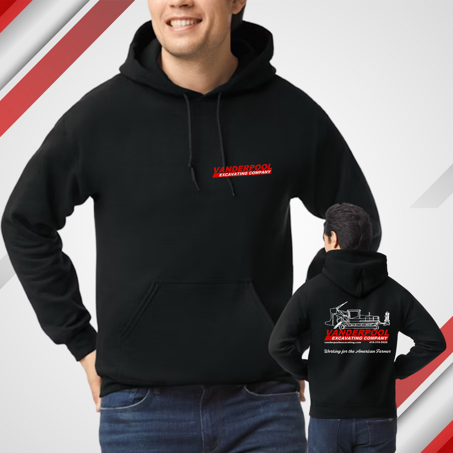 VEC Black Gildan Hoodie