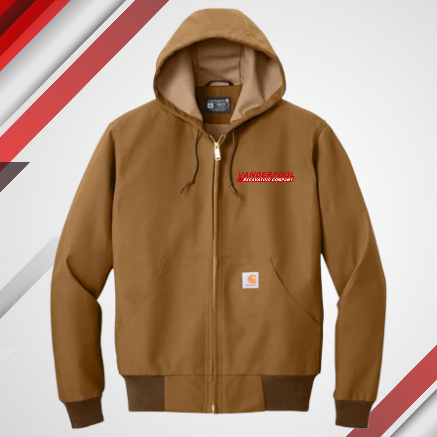 VEC Carhartt Brown Thermal Lined Duck Active Jacket