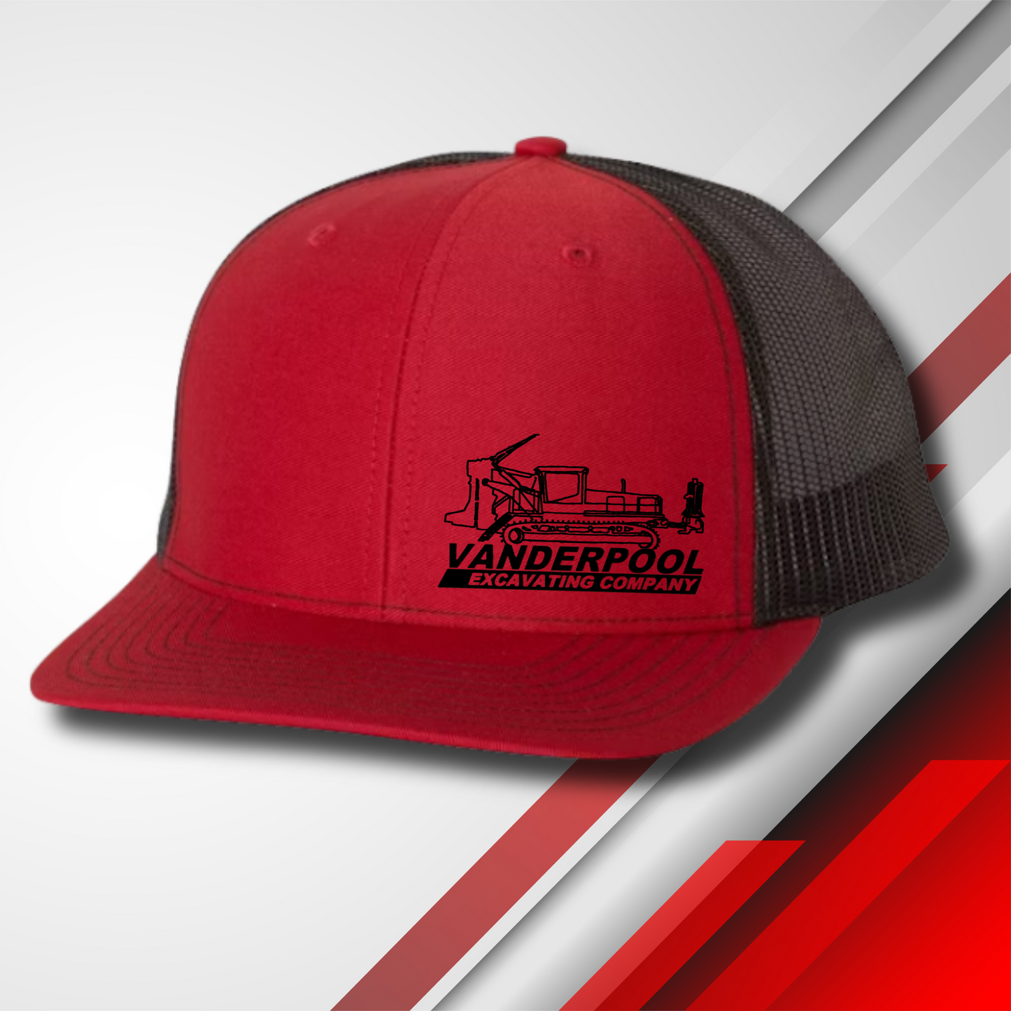 VEC Richardson 112 Red/Black Snapback Hat