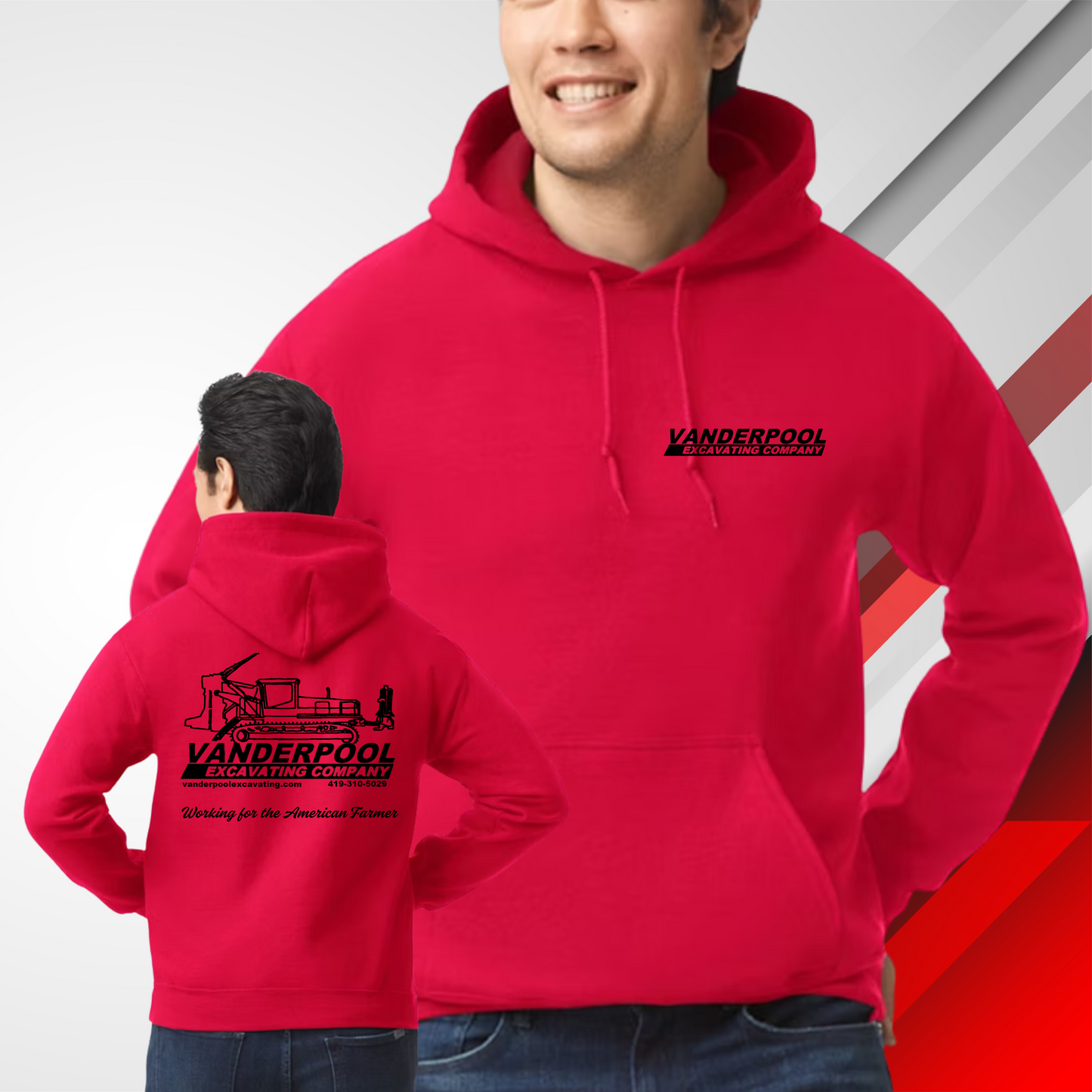 VEC Red Gildan Hoodie