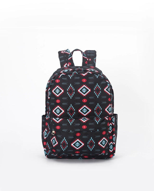 Western Aztec Black Backpack