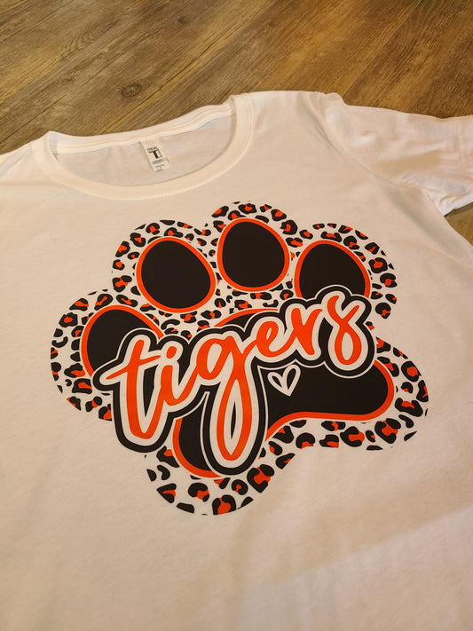 Tigers Cheetah Paw Adult Tee