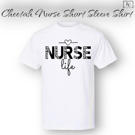 Cheetah Nurse Short Sleeve